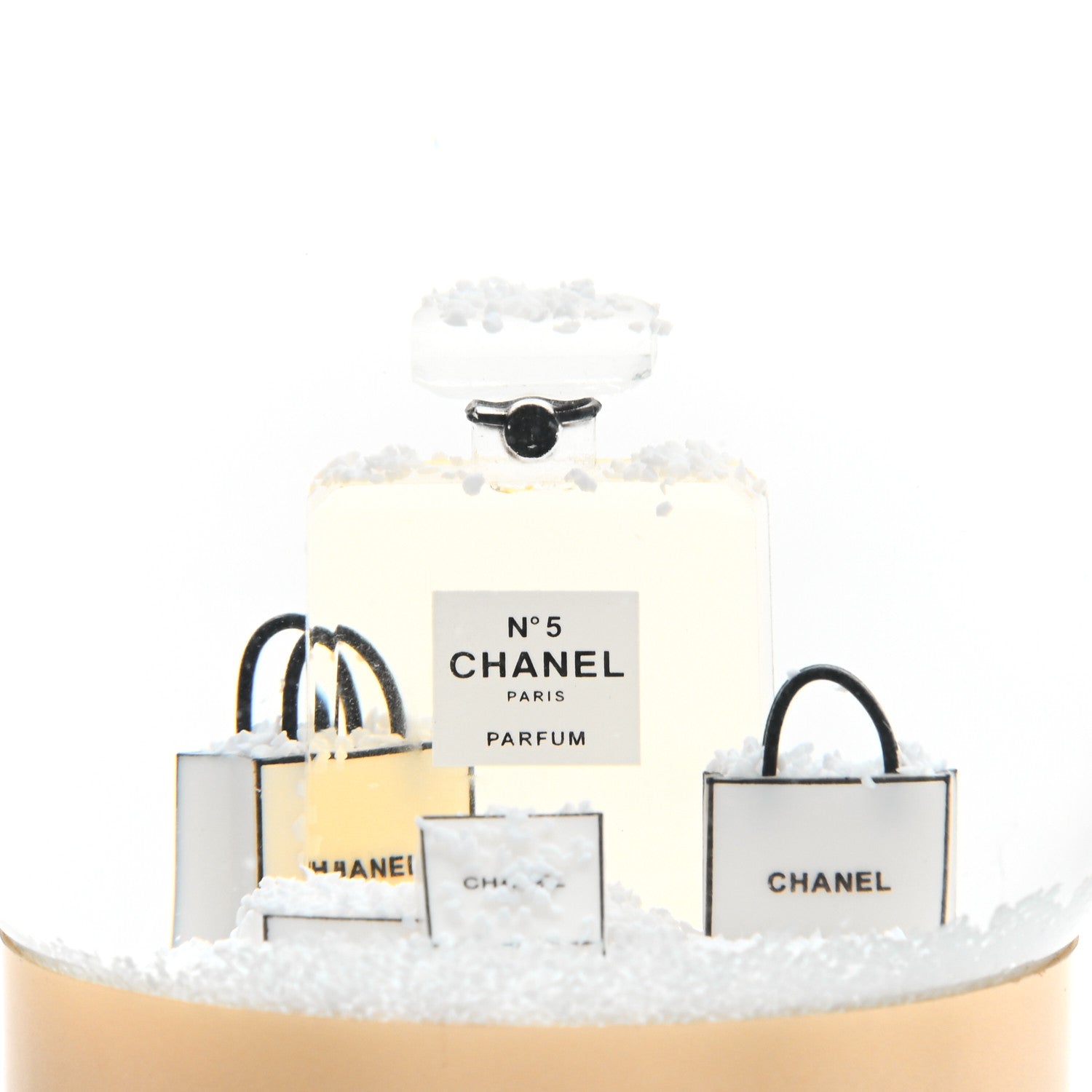 Chanel Glass N°5 Perfume Bottle Snow Globe 3 of 5