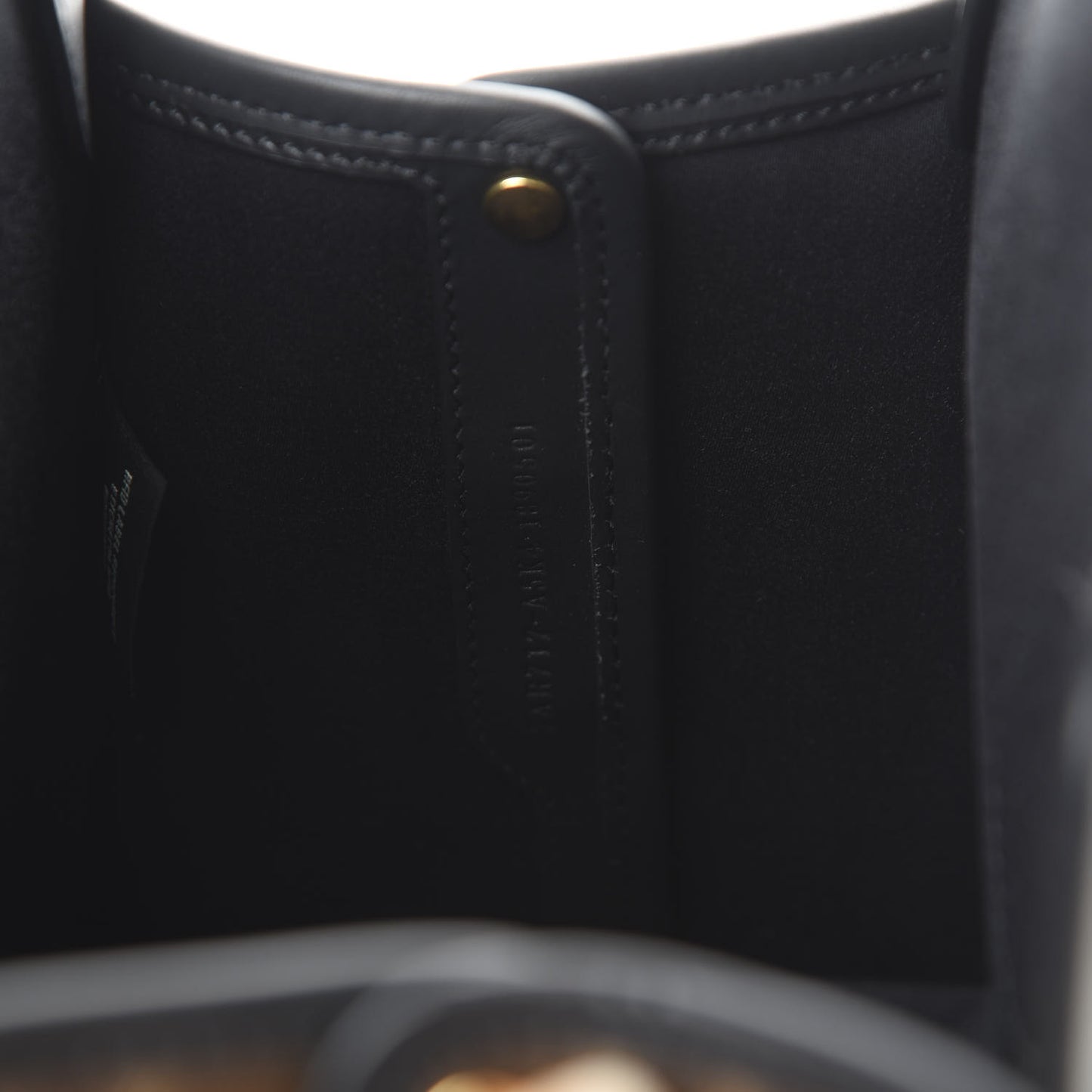 Glazed Fabric Vitello Century FF 1974 Stamp Patch Mini Peekaboo Defender Cover Mogano Panna Black