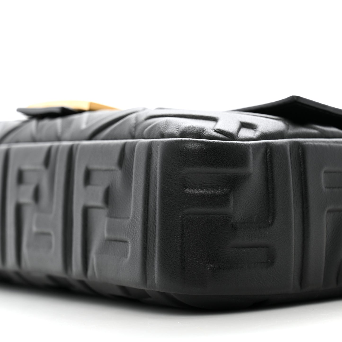 Nappa FF 1974 Embossed Baguette Black