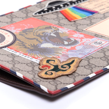 Gucci GG Supreme Monogram Courrier Documents Holder Beige New Acero 6 of 12