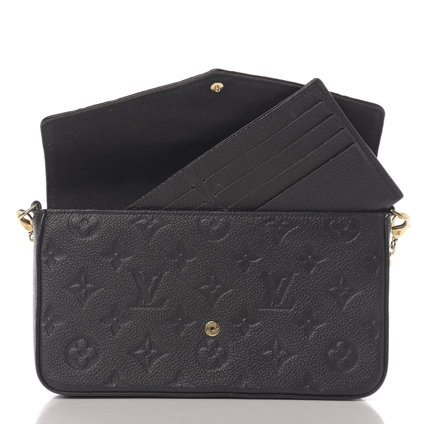 Empreinte Pochette Felicie Chain Wallet Black