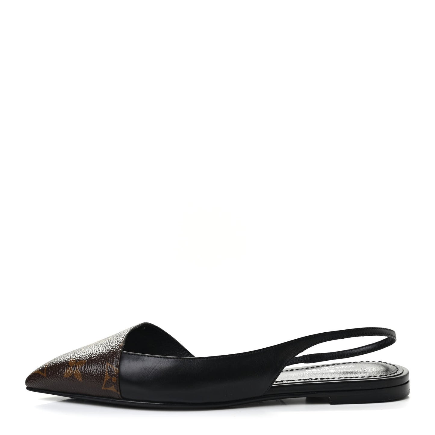Monogram Cherie Slingback Pumps 36 Black