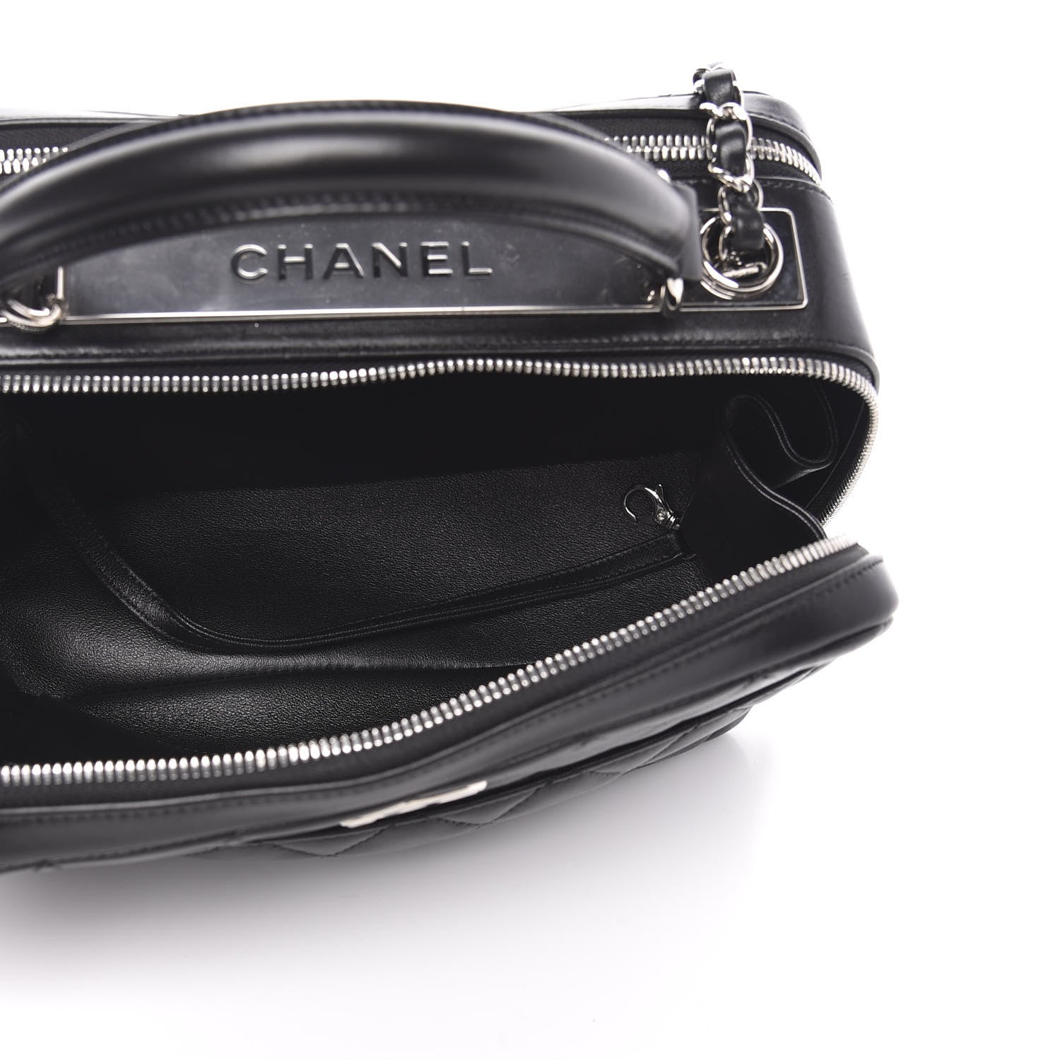 Chanel Lambskin Quilted Small Trendy CC Bowling Bag Black 5 of 15