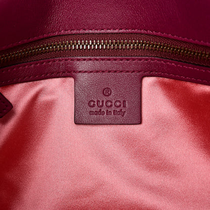 Gucci Velvet Matelasse Small GG Marmont Shoulder Bag Fuchsia Violet Cyclamen 6 of 7