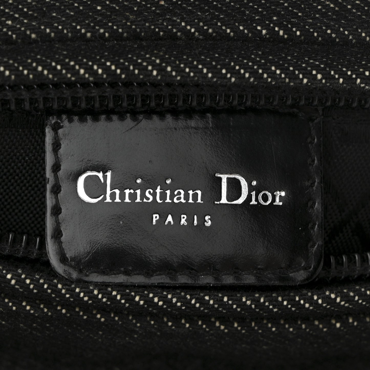 Denim Cannage Medium Lady Dior Black