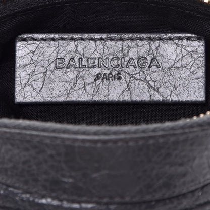 Balenciaga Agneau Giant 12 Gold Hardware M Porte-Monnaie Coin Purse Gris Fossile 6 of 7