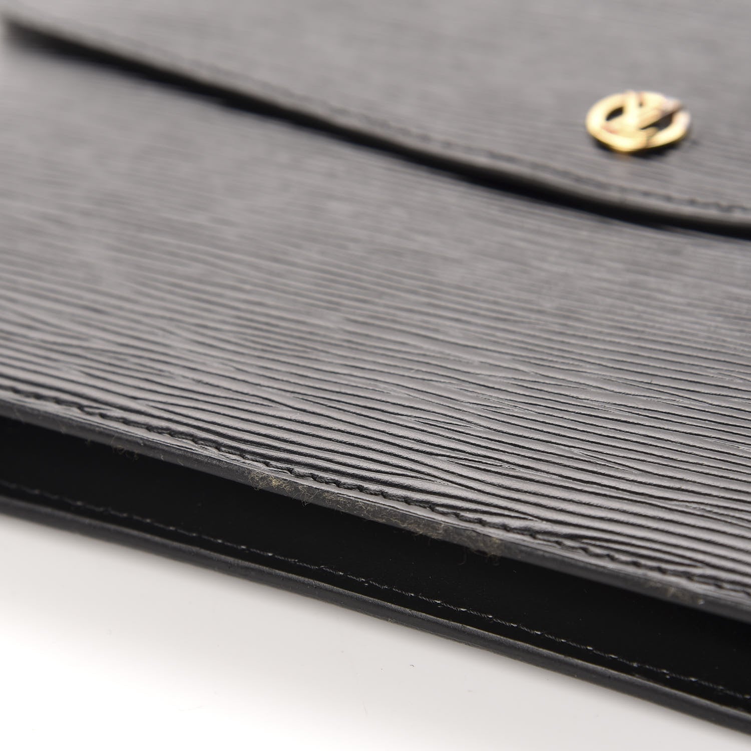Louis Vuitton Epi Montaigne Clutch MM Black 9 of 11