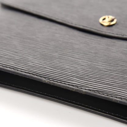 Louis Vuitton Epi Montaigne Clutch MM Black 9 of 11