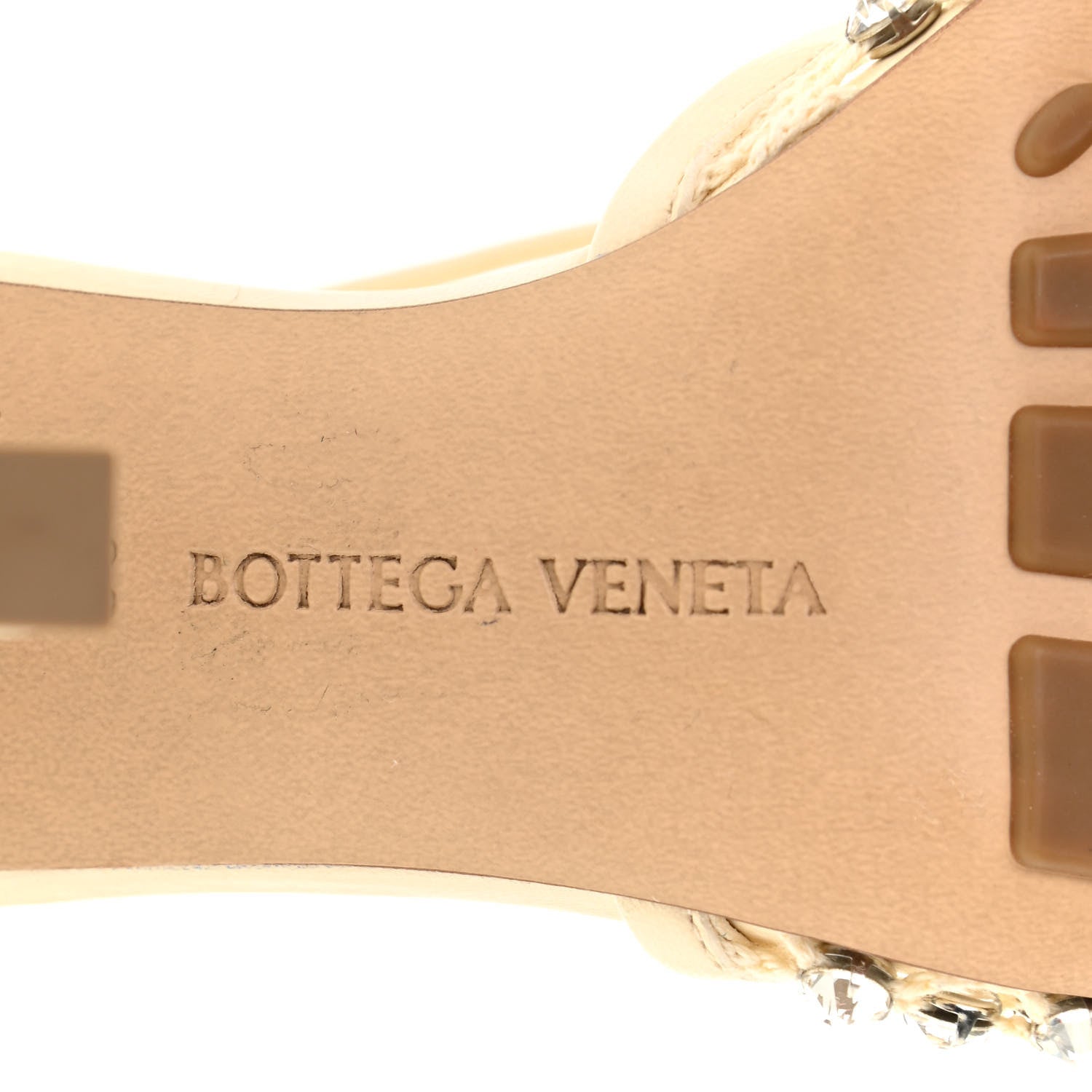 Bottega Veneta Mesh Nappa Crystal Embellished Sparkle Stretch Ankle Tie Sandals 38 Toile 6 of 9