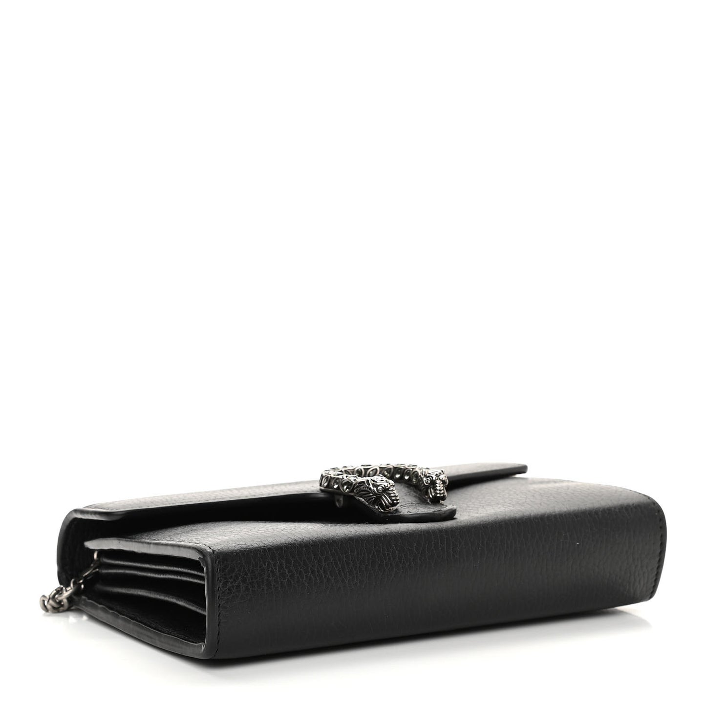Calfskin Mini Dionysus Chain Wallet Black