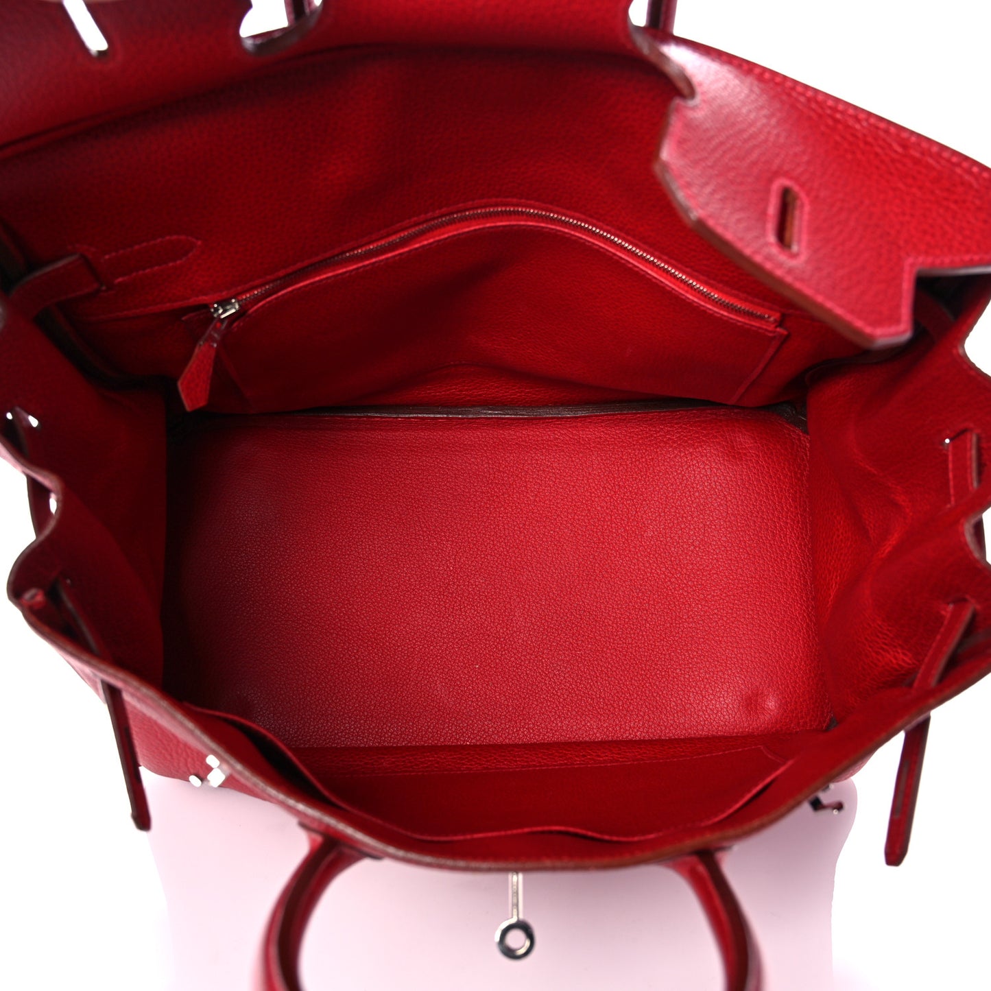 Buffle Skipper Birkin 35 Rouge Vif