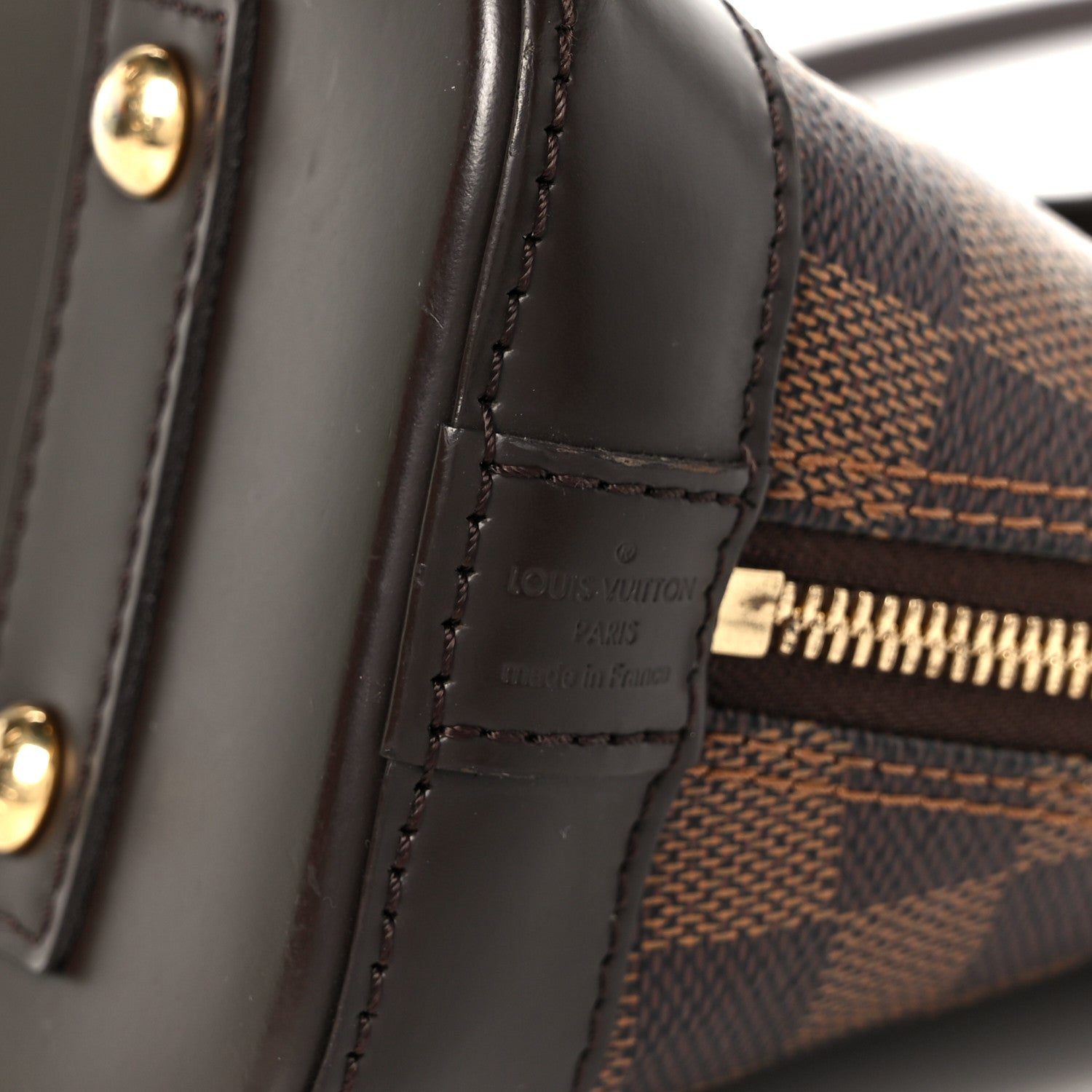 Louis Vuitton Damier Ebene Alma BB 8 of 12