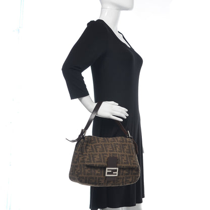 Fendi Wool Zucca Mama Baguette Tobacco 2 of 11