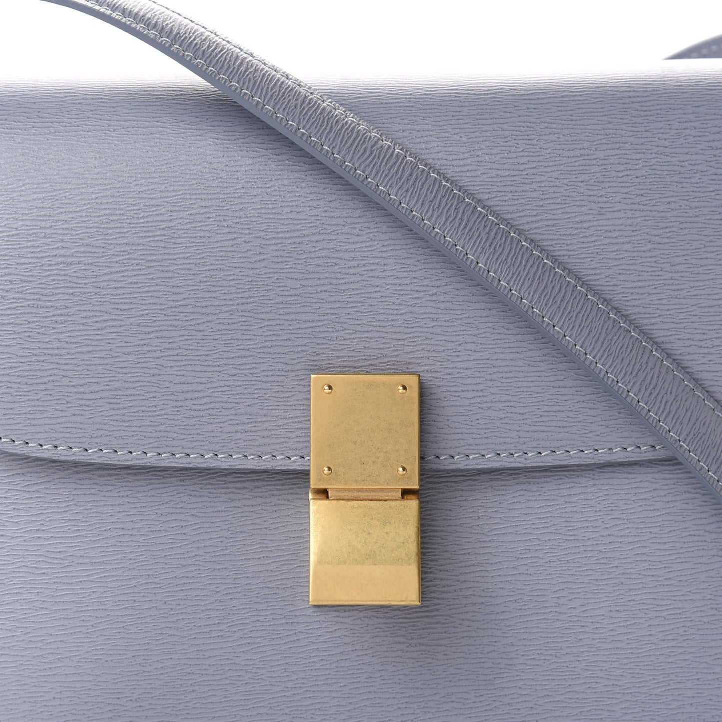 Liege Calfskin Teen Classic Box Flap Bag Arctic Blue