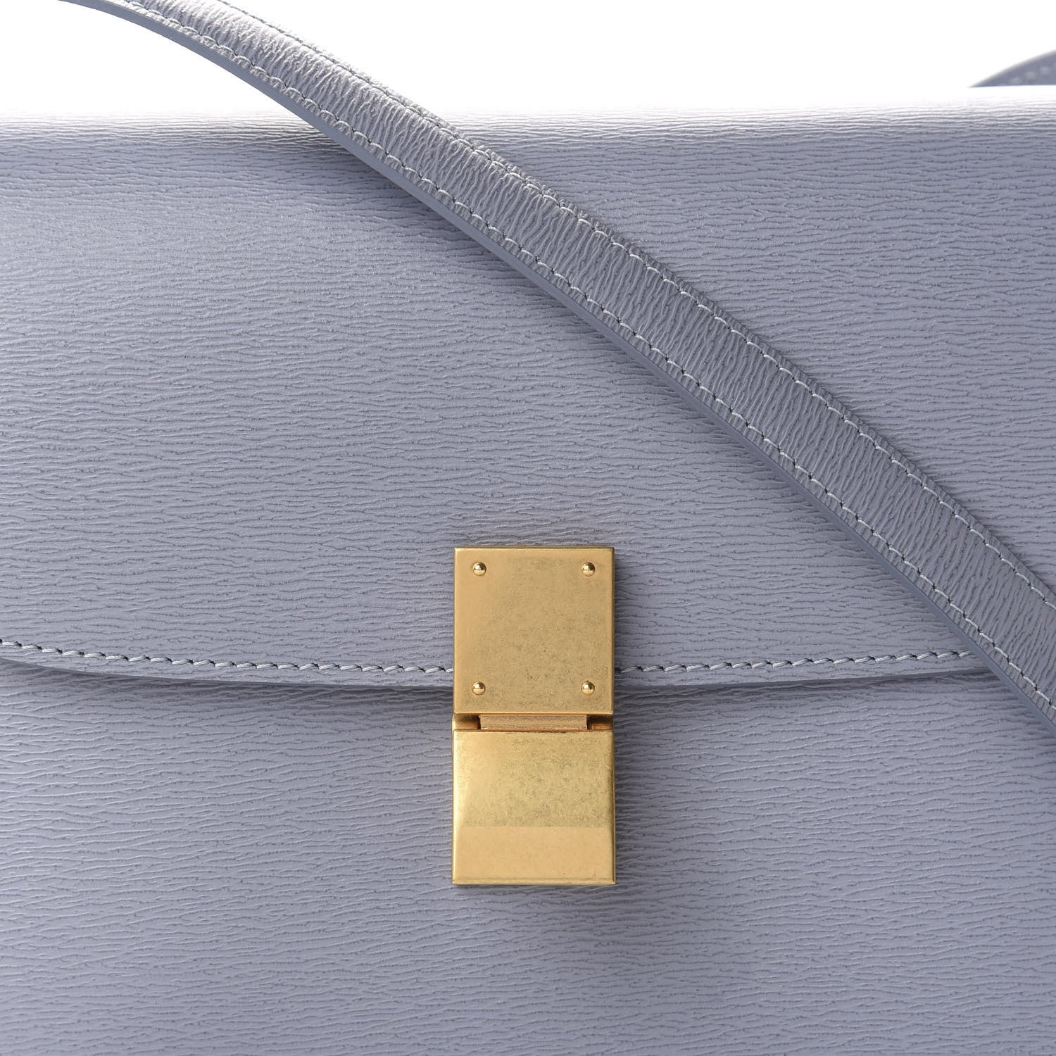 Celine Liege Calfskin Teen Classic Box Flap Bag Arctic Blue 11 of 11