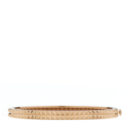 Roberto Coin 18K Rose Gold Rock and Diamonds Bangle Bracelet 1 of 4