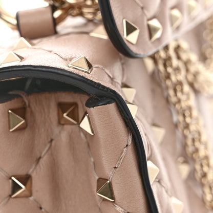 Valentino Garavani Nappa Small Rockstud Spike Shoulder Bag Poudre 9 of 9