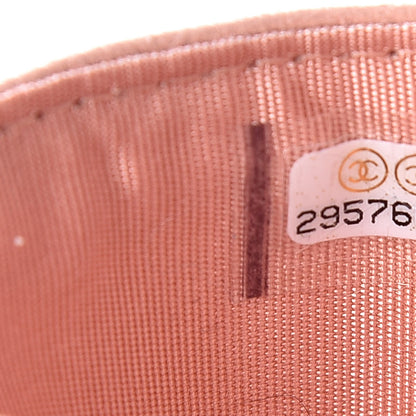 Chanel Shiny Goatskin Quilted Chanel 19 Card Holder Light Pink 8 of 9