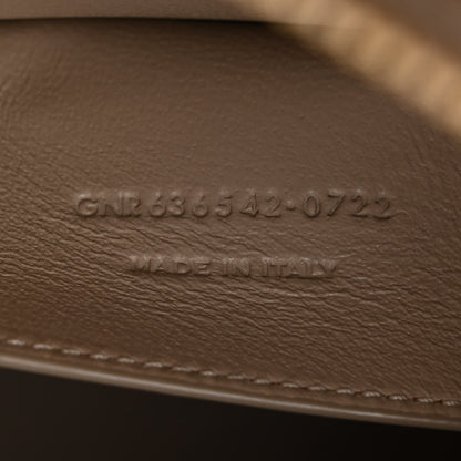 Saint Laurent Shiny Calfskin Small Uptown Tote Sea Salt 7 of 11