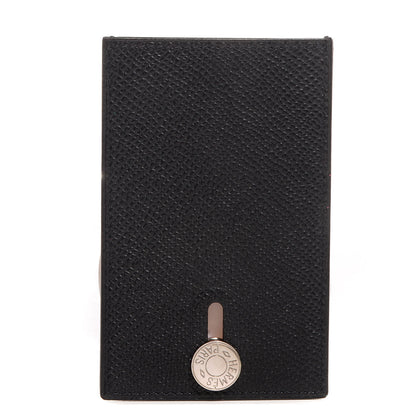 Hermes Epsom Diabolo Card Holder Case Black 1 of 7