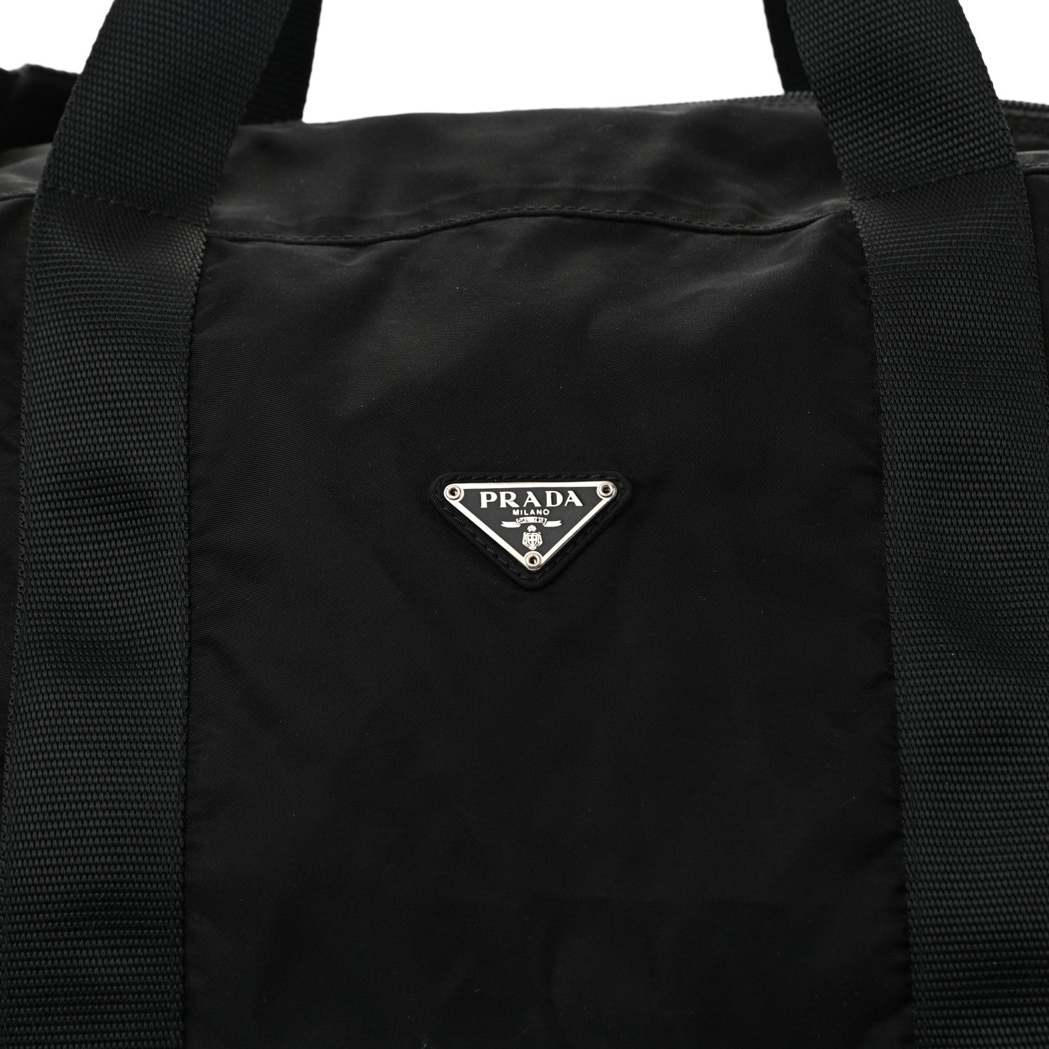 Prada Tessuto Nylon Duffle Black 6 of 9