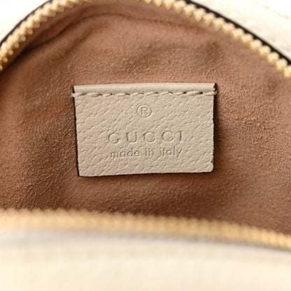 Gucci Textured Calfskin Web Mini Ophidia Round Shoulder Bag Mystic White 6 of 14