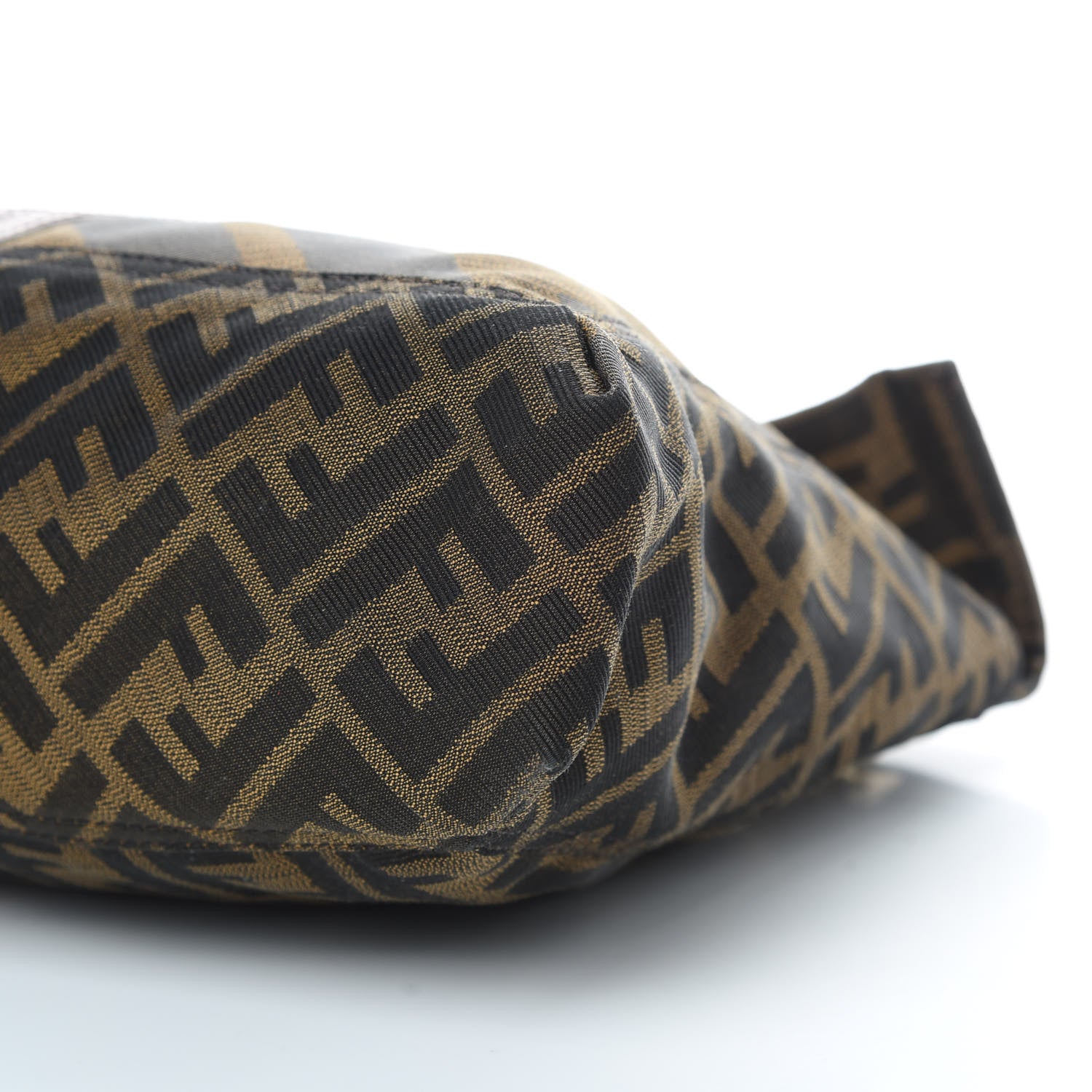 Fendi Zucca Vitello Acqua Maxi Baguette Shoulder Bag Tobacco 10 of 13