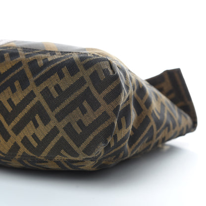 Fendi Zucca Vitello Acqua Maxi Baguette Shoulder Bag Tobacco 10 of 13