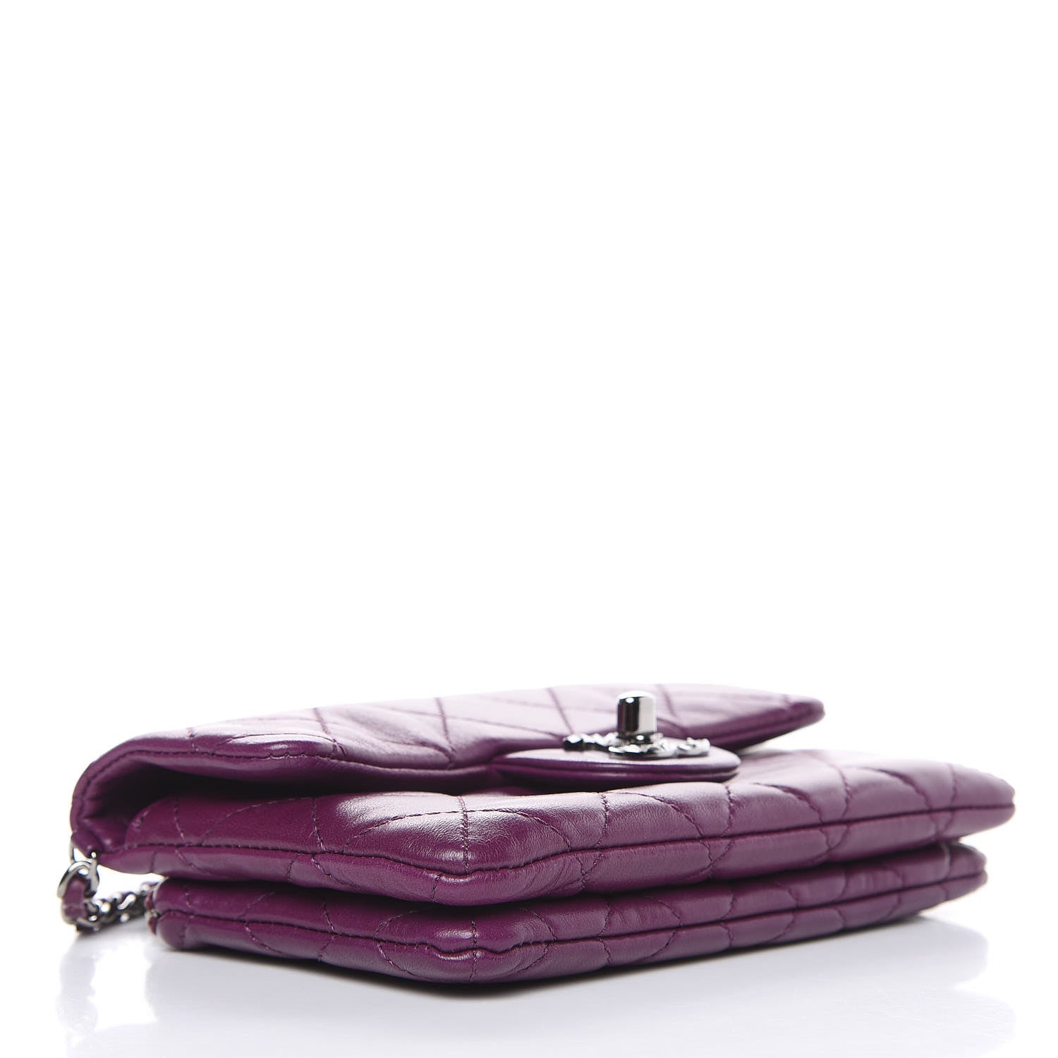 Chanel Lambskin Quilted Mini Mineral Nights Flap Crossbody Bag Purple 4 of 11