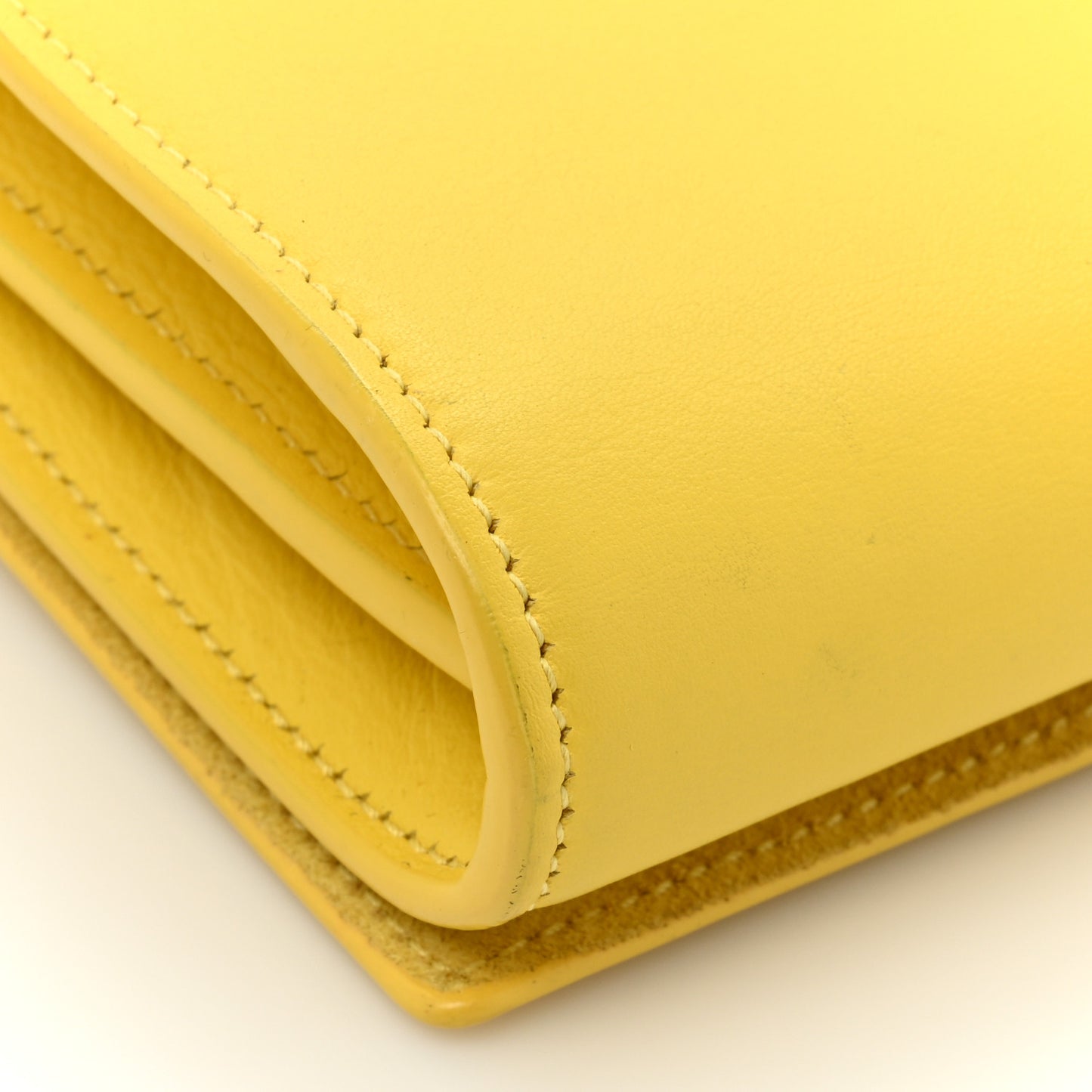 Calfskin Mini Y Ligne Crossbody Pochette Bag Yellow