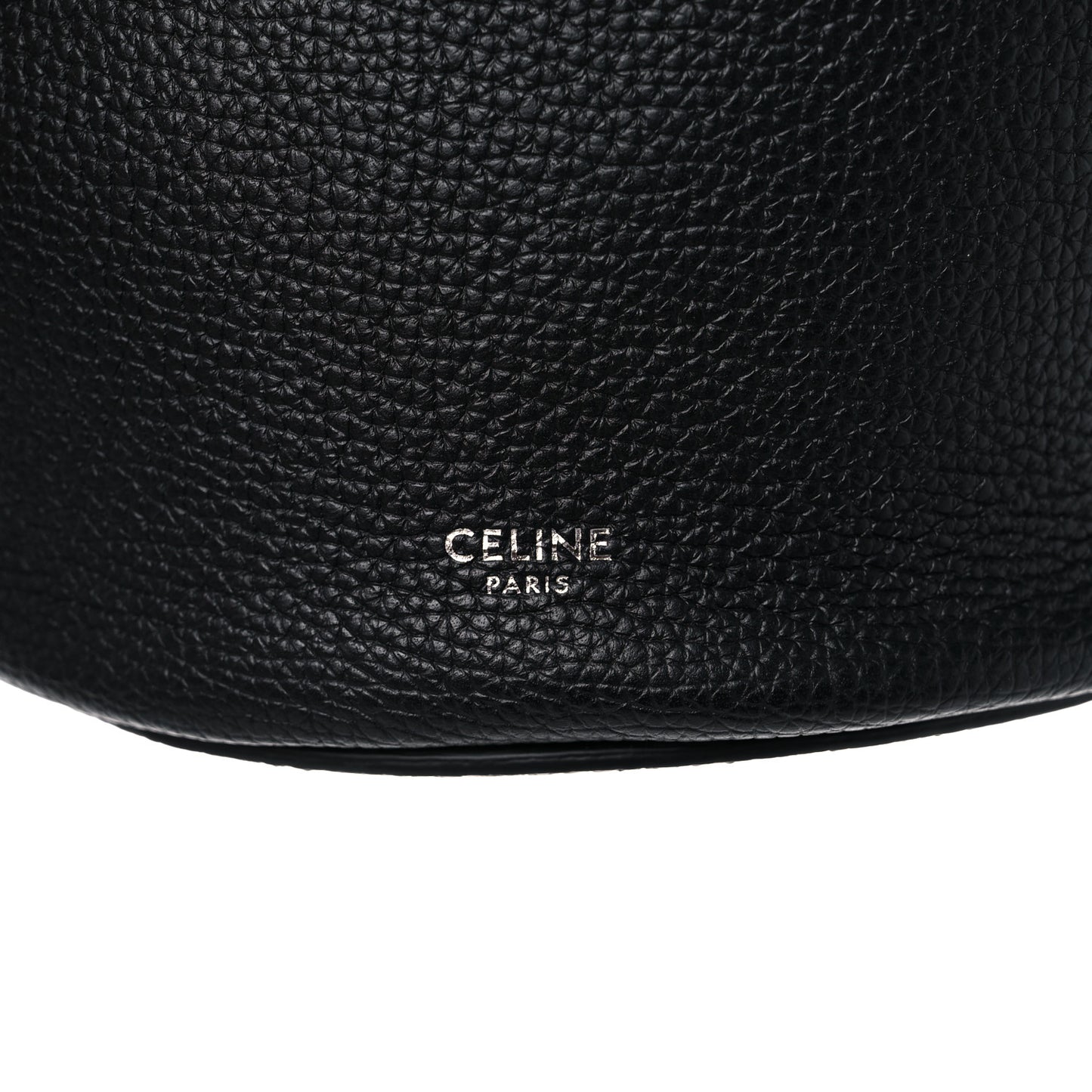 Supple Grained Calfskin Nano Big Bag Bucket Black