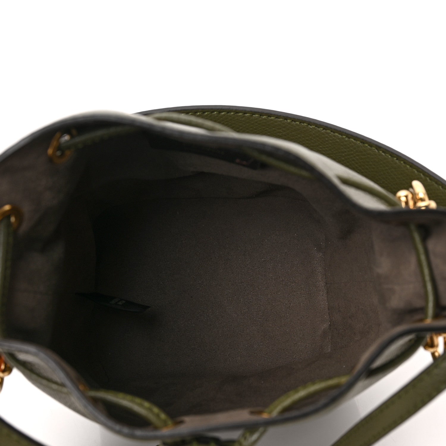 Fendi Vitello Cruise F is Fendi Mini Mon Tresor Bucket Bag Asparago 5 of 9