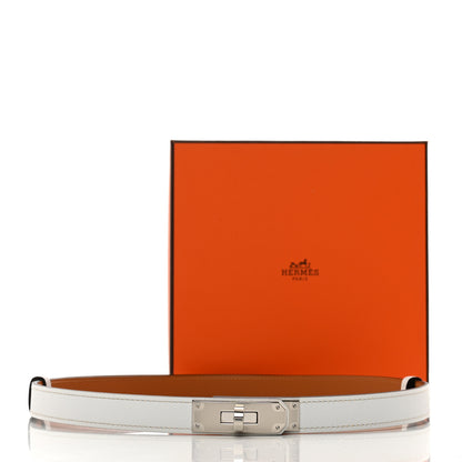 Hermes Epsom Kelly Belt White 5 of 5
