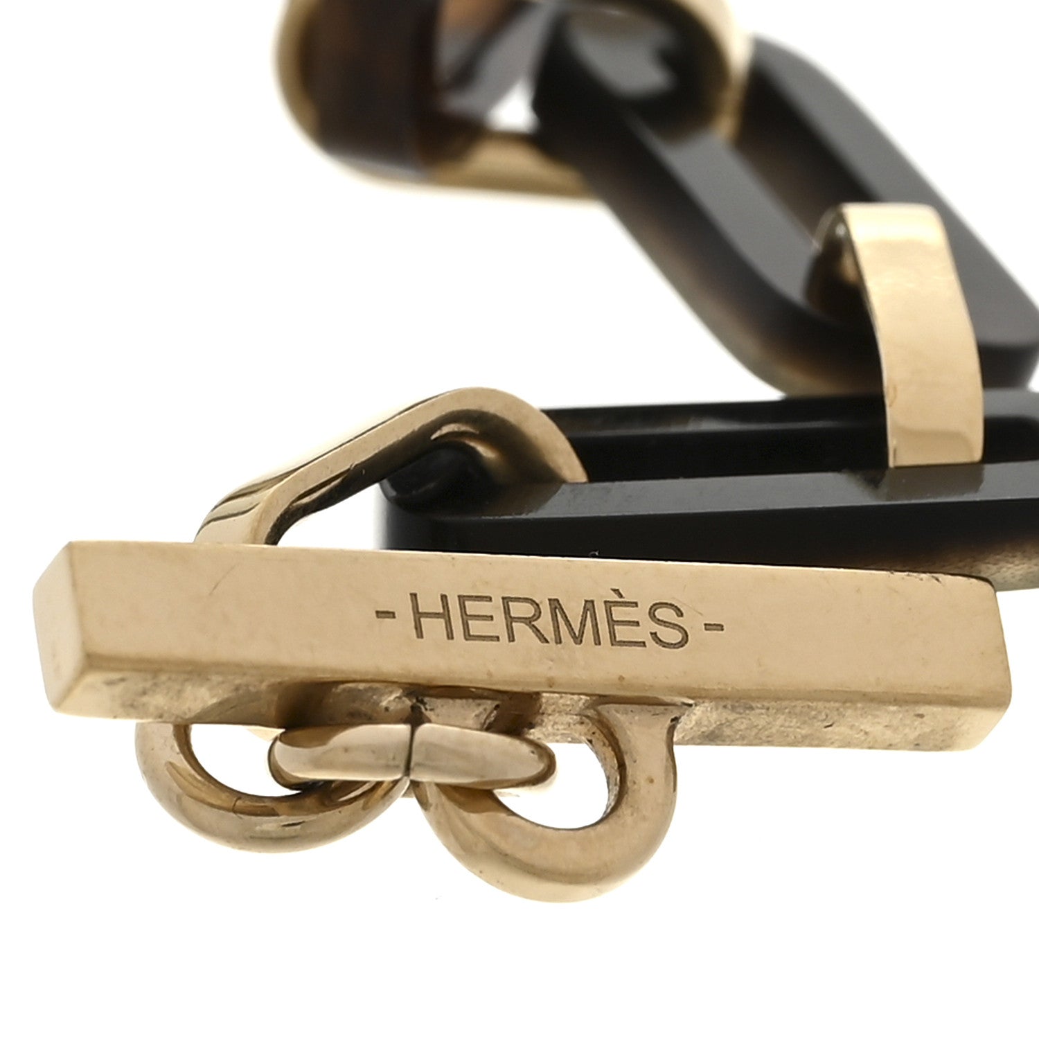 Hermes Metal Horn Faites Vos Jeux Bracelet T2 4 of 6