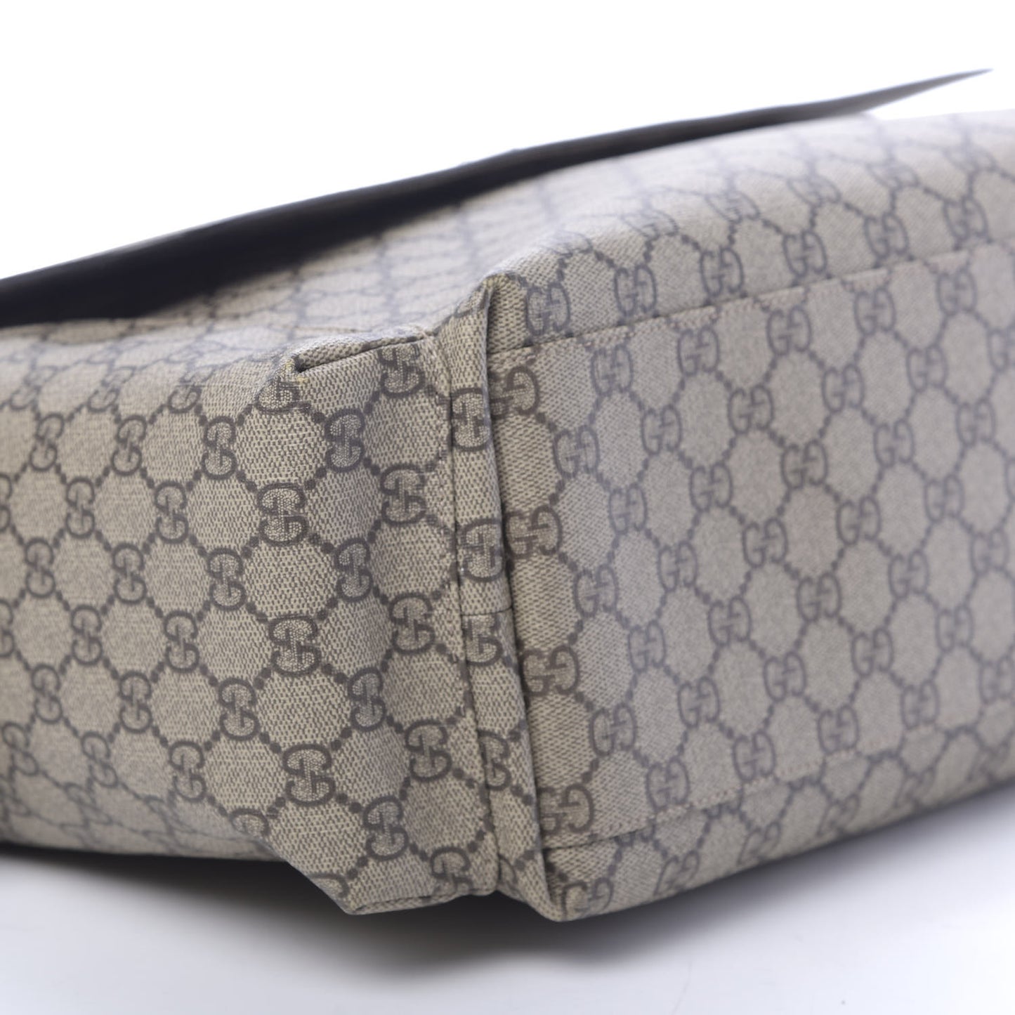 GG Plus Monogram Messenger Diaper Bag Dark Brown