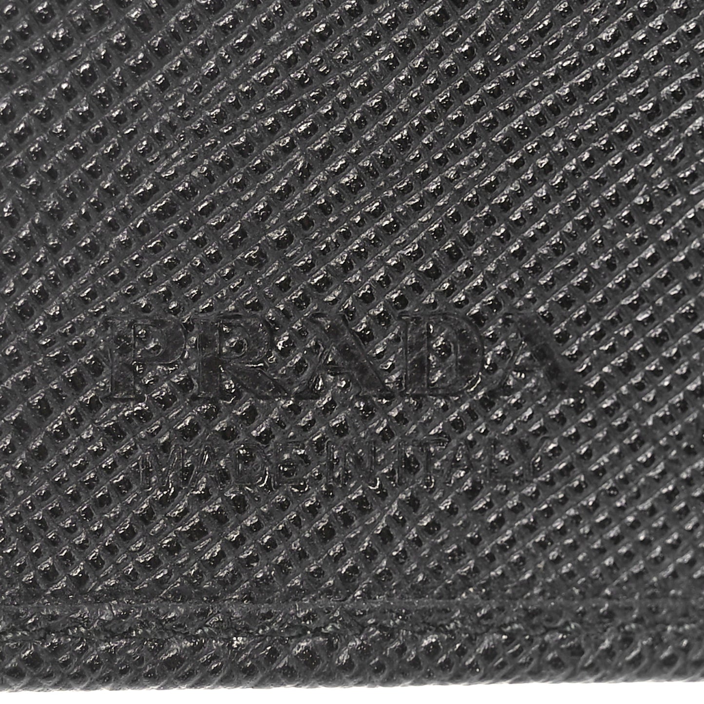 Saffiano Flap Card Holder Black