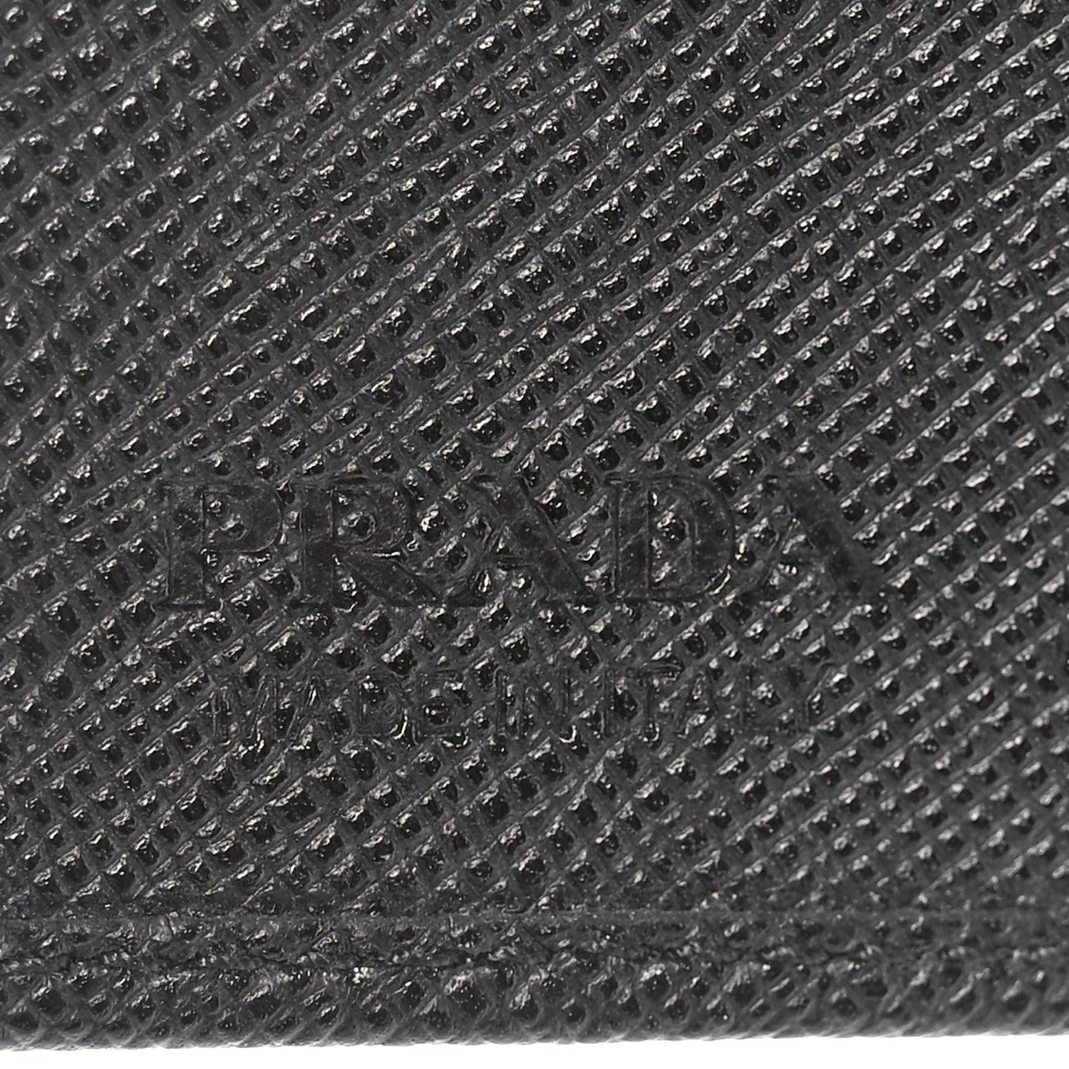 Prada Saffiano Flap Card Holder Black 6 of 7
