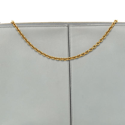 Celine Smooth Calfskin Tri-Fold Clutch on Chain Cloud 8 of 11