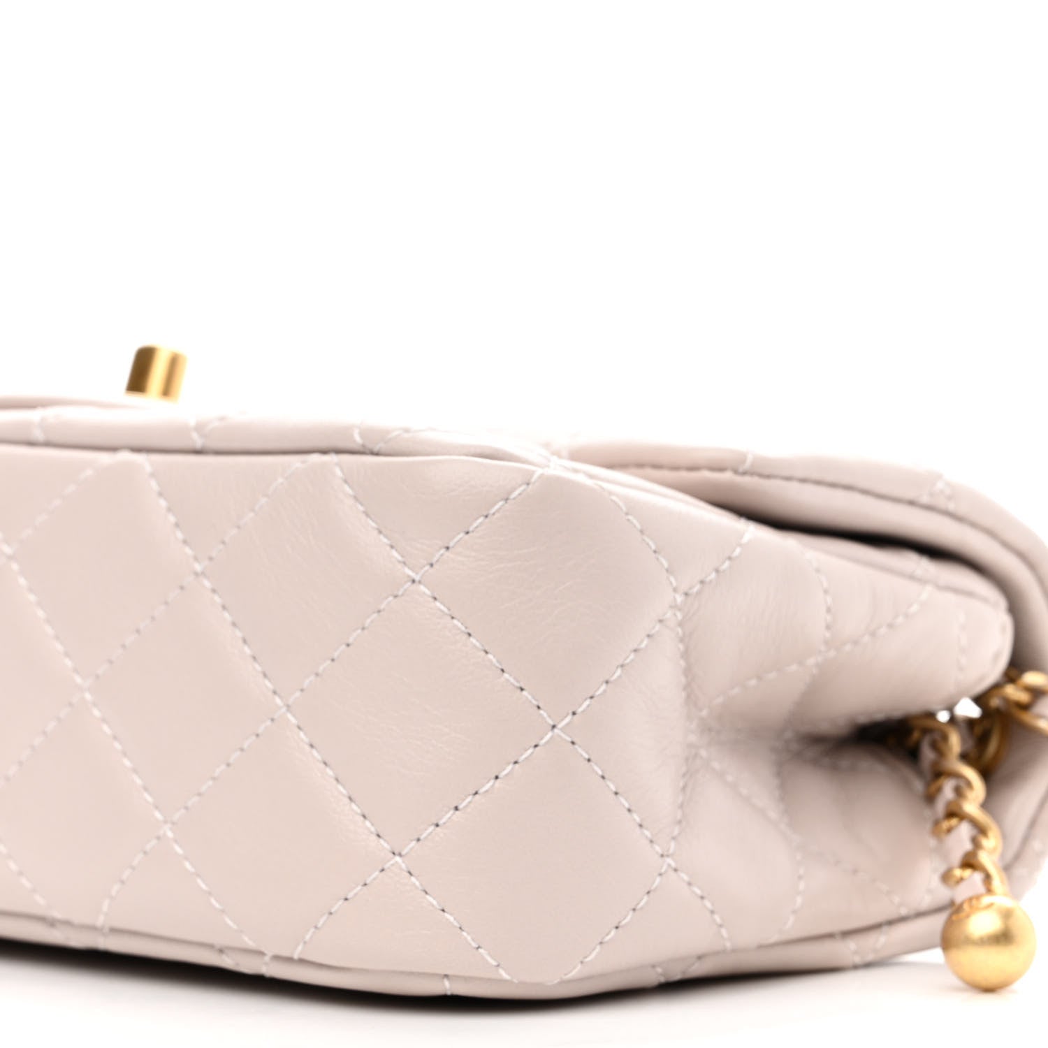 Chanel Lambskin Quilted Mini Rectangular Pearl Crush Flap Light Purple 9 of 9
