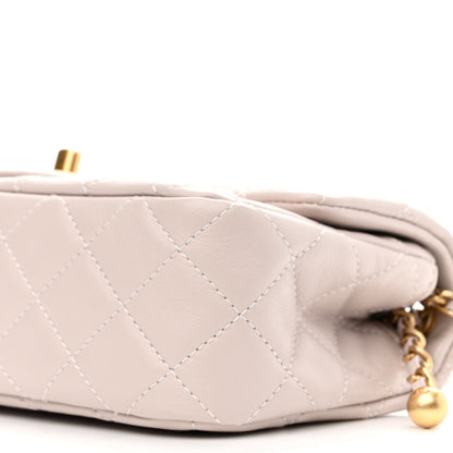 Chanel Lambskin Quilted Mini Rectangular Pearl Crush Flap Light Purple 9 of 9