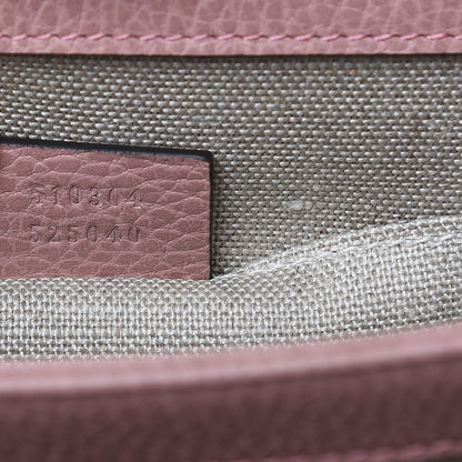 Gucci Dollar Calfskin Small Interlocking G Shoulder Bag Soft Pink 7 of 9