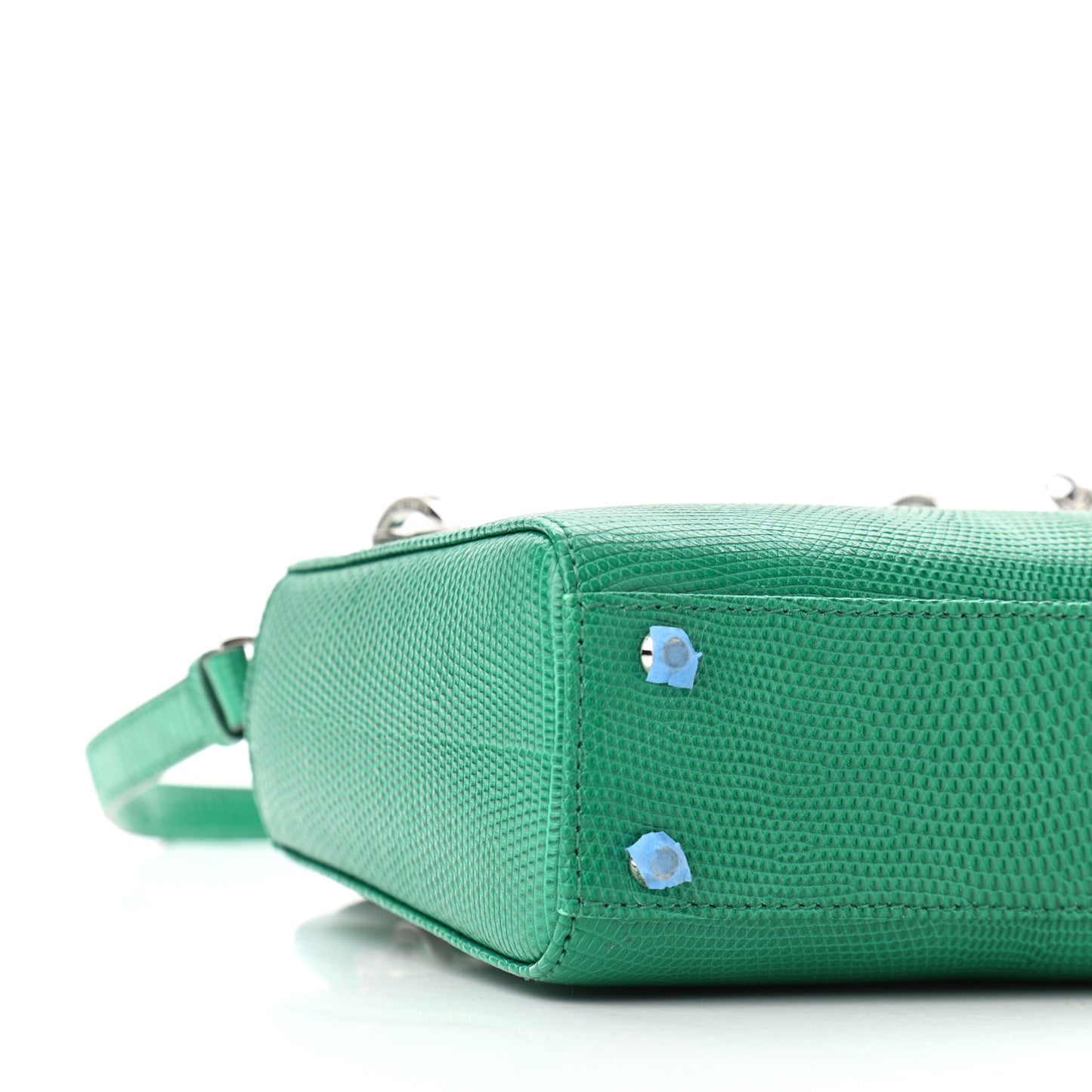 Lizard Swarovski Crystal Mini Lady Dior Green
