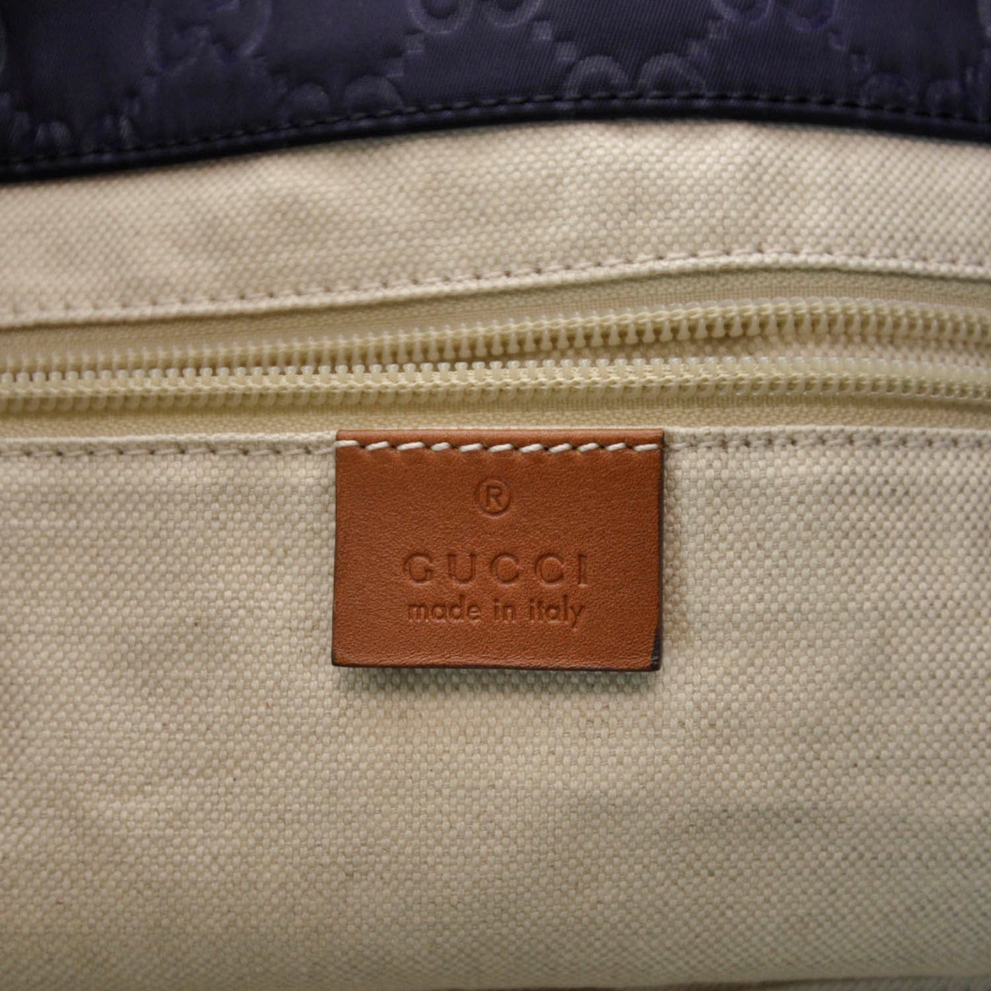 Nylon Monogram Large Tote Blue
