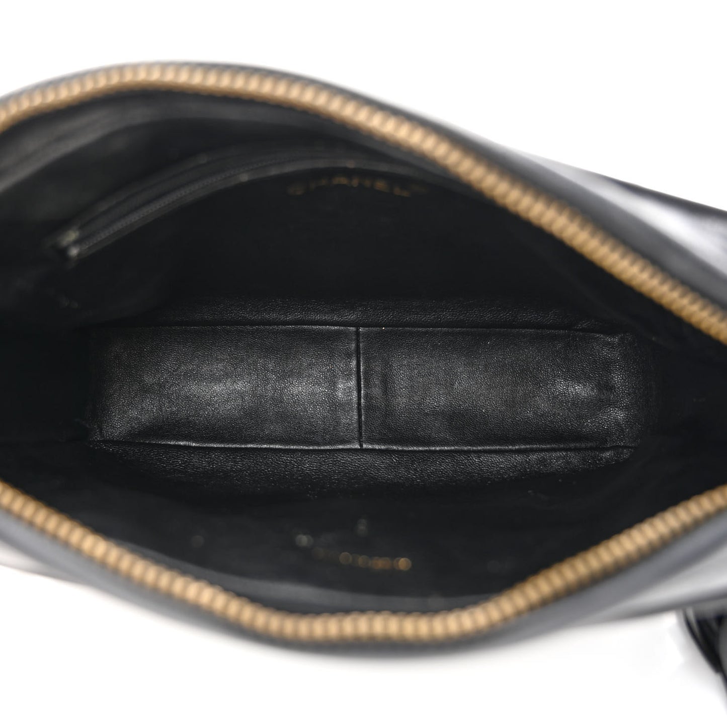 Lambskin Quilted Tassel Camera Case Black