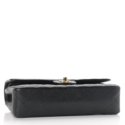 Chanel Caviar Quilted Medium Double Flap Black 4 of 13
