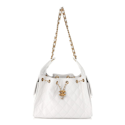 Chanel Caviar Quilted Small Chanel 25 Handbag White 1 of 10
