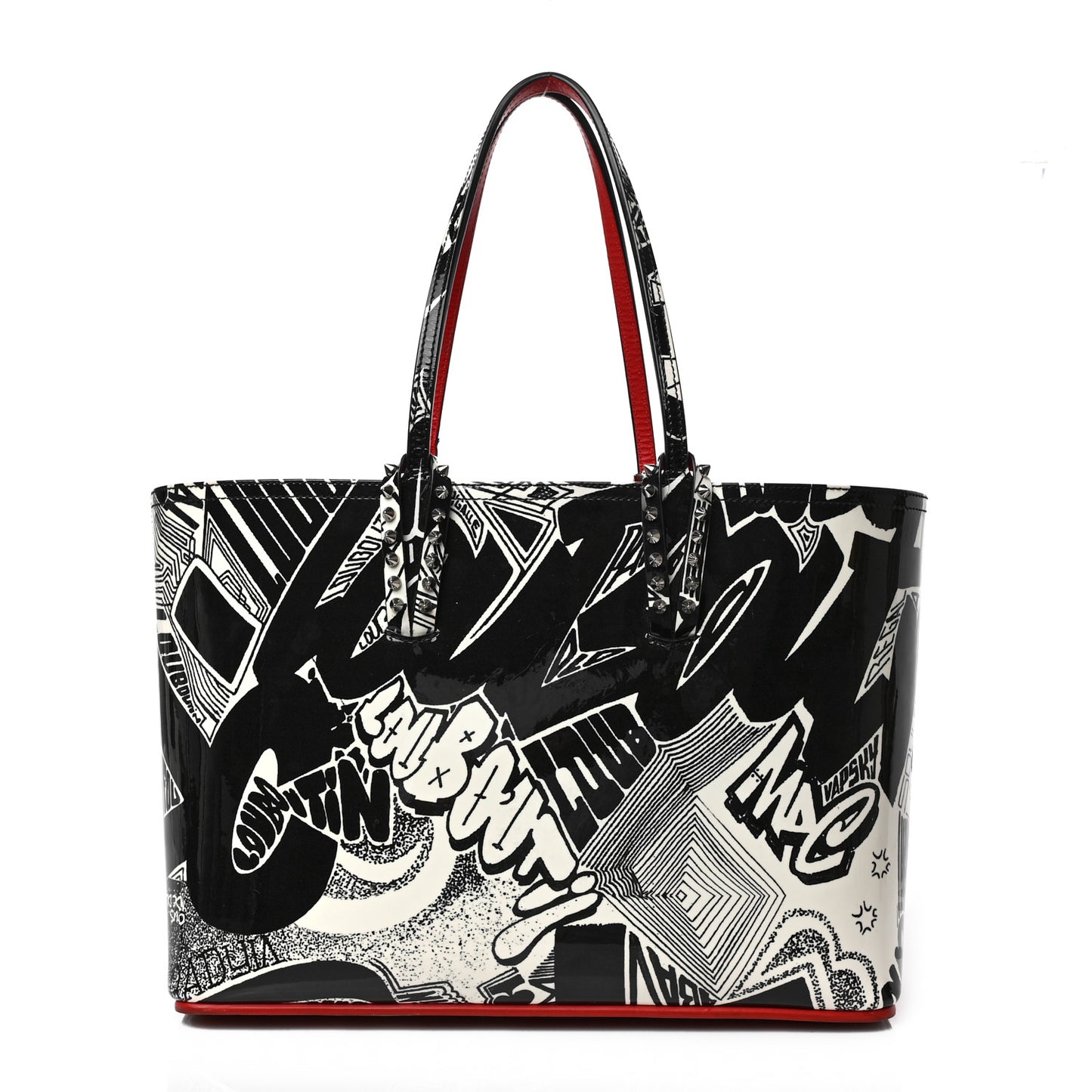 Patent Metro Graf Spikes East West Cabata Tote Black