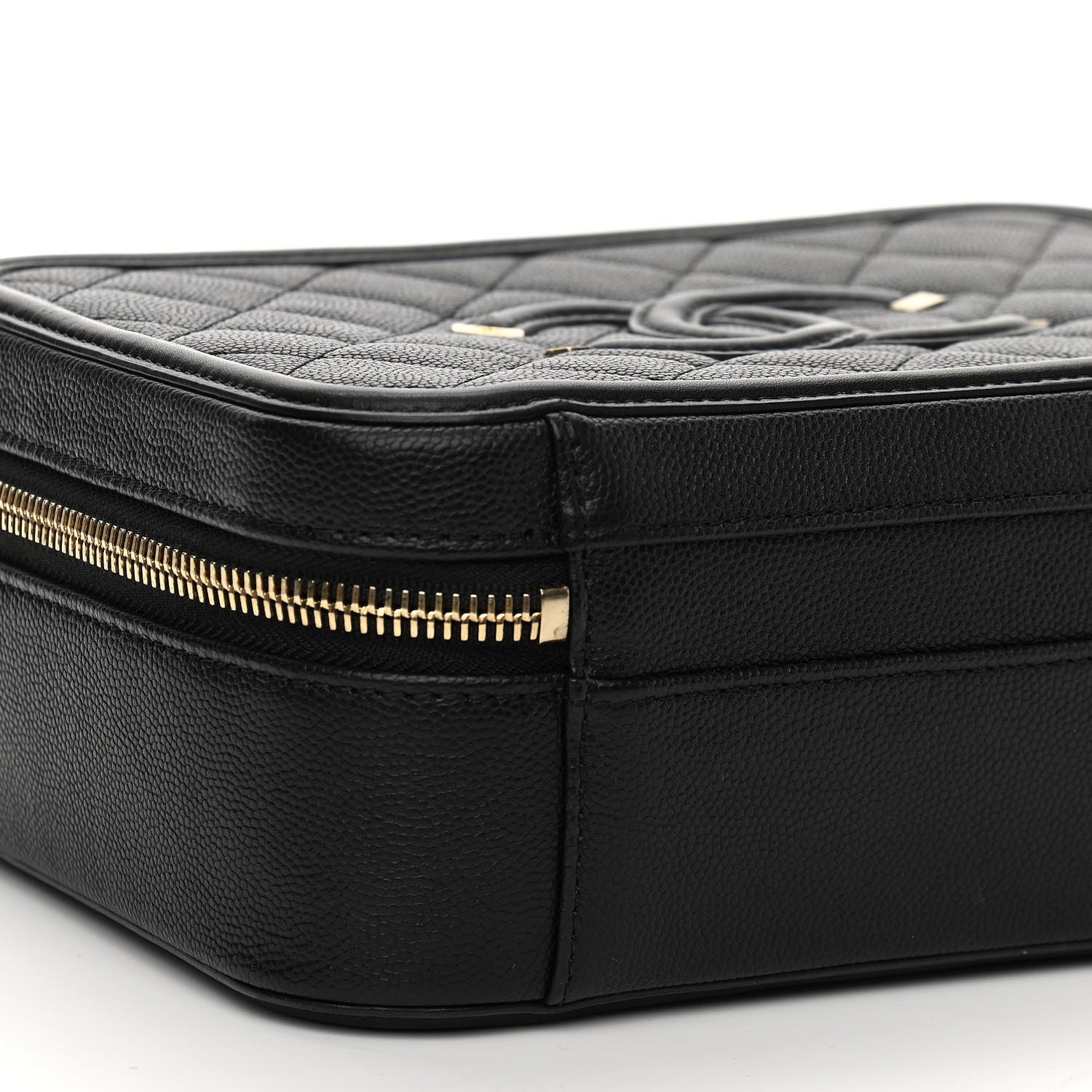 Chanel Caviar Quilted Medium CC Filigree Vanity Case Black 9 of 13