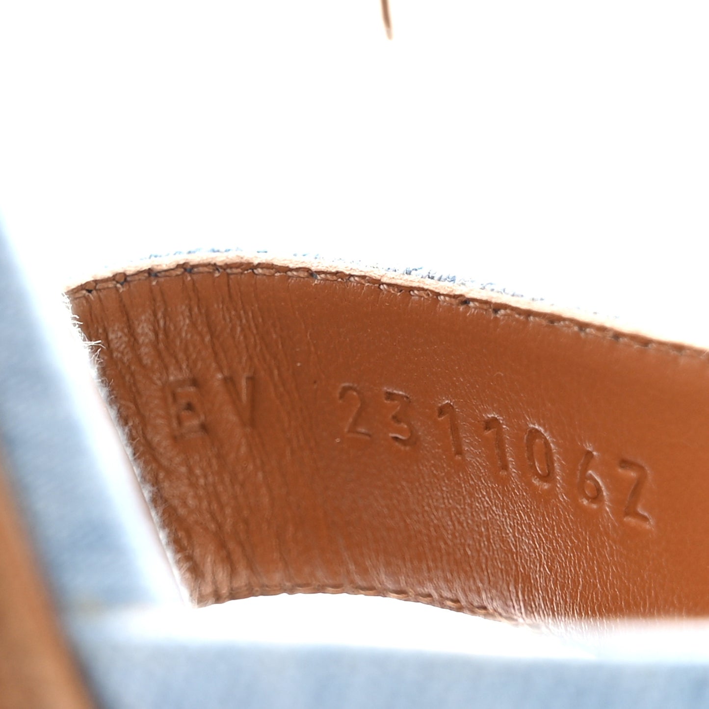 Denim Santorini Sandals 36.5 Bleu Clair
