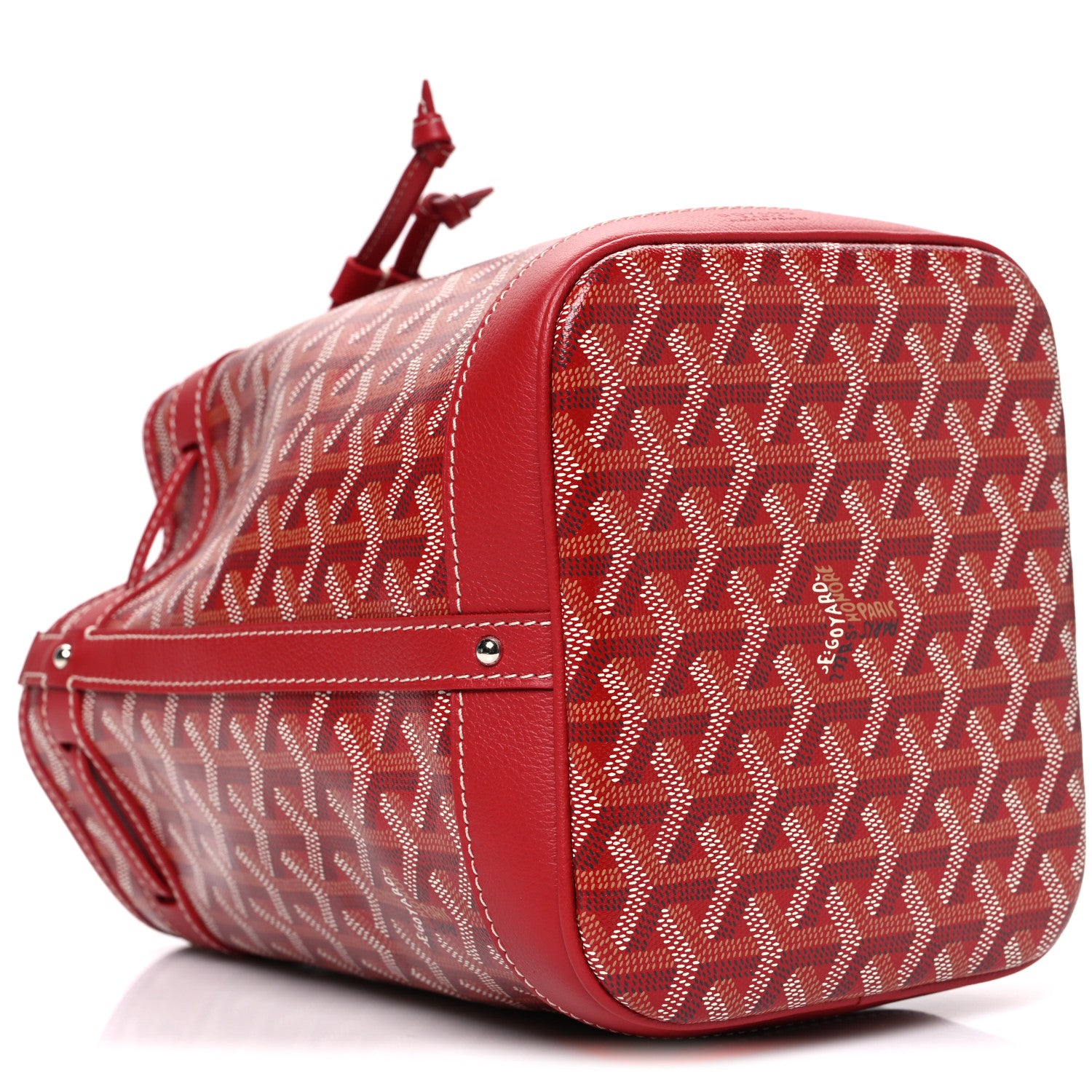 Goyard Goyardine Petit Flot Bucket Bag PM Red 9 of 10
